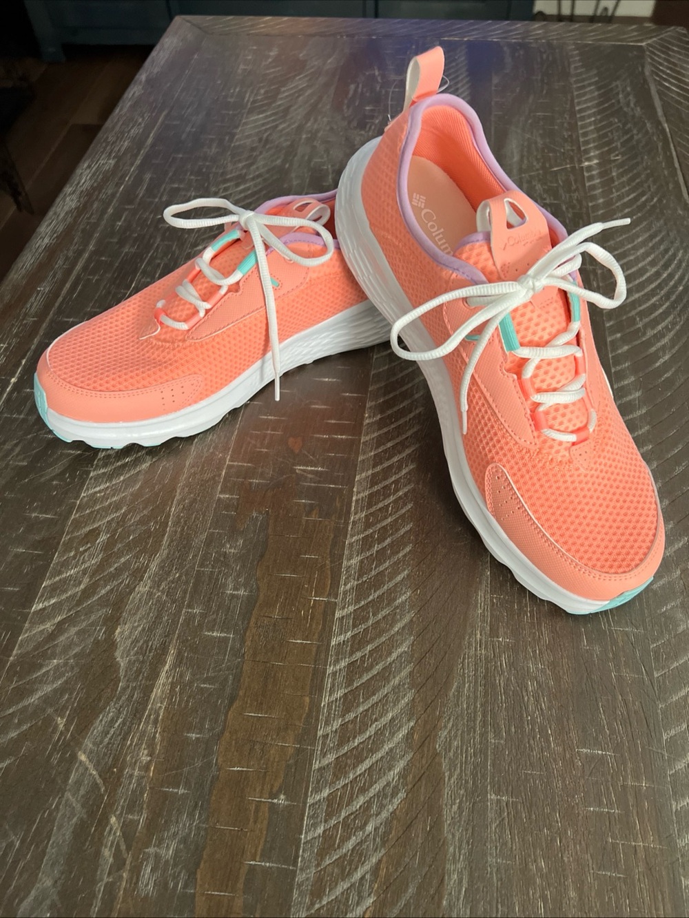 Columbia PFG Women’s Tiki Pink/Gulf Stream Sneakers Size 12. Brand New.